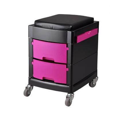 China Modern X16-1 fashion pedicure cart/manicure salon trolley roolling chair for sale