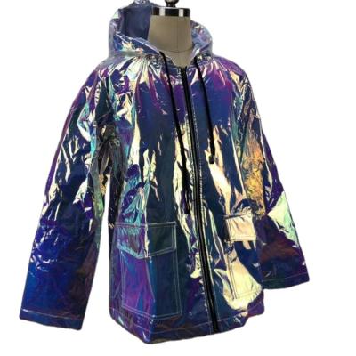 China QUICK DRY fashion stage performance concert party stunning hiphop raincoat jacket for sale