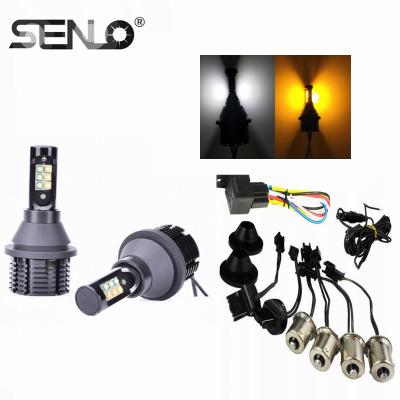 China Aluminum Alloy OEM Factory Color Beam Angle Mini Led Headlight Car Light Universal Double Bead LED Head Light for sale