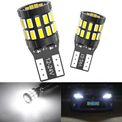 China 2Pcs Error 2Pcs T10 LED Canbus W5W LED Car 24SMD Auto Light Bulb Lamp 3014 Interior Light Bulb 194 168 Yellow Red White No Error for sale