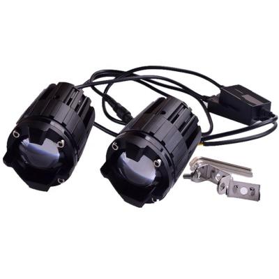 China M5 Motorcycle LED Headlight Motorbike LED Headlight Dual Color Auxiliary Lamp Fog Lamp Highlights 400 12V Car Lights for sale