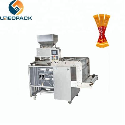 China Multi lanes small candy packaging coffee stick sugar stick packing machine for sale