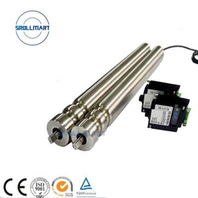 China Stainless Steel 50mm Roller Diameter Grooved DC 24v Drum Motor Machinery Repair Shops Food Grade Manufacturing Use for sale