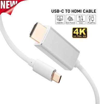 China 4K Data Transmission Phone to TV Cable Usb Type-C Type-c HDMI to HDMI Cable 4k 60hz to HDMI Cable for sale