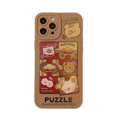 China Cute Waterproof Delicious Cookies Anti-drop Silicone Inclusive For Boys And Girls iphone 13 Max Pro Phone Case for sale