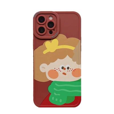 China Couples 2022 New Cartoon Character Waterproof Cute Silicone Mobile Phone Shockproof Shell Cases for sale