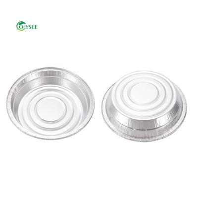 China Food Aluminum Foil Container Round Shape Barbecue Grilling Aluminum Foil Pie Dishes/Trays/Tray for sale