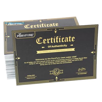 China Business Customized Design Certificate Printing A4 Paper With Advanced Hologram Certificate Printing Service for sale