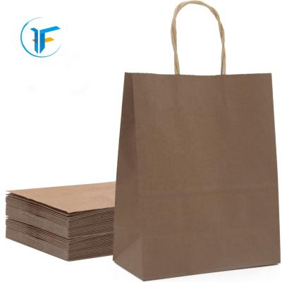 China Paper Bag With Your Own Logo 230gsm Brown Kraft Paper Gift Craft Shopping White Packaging Suitcase for sale