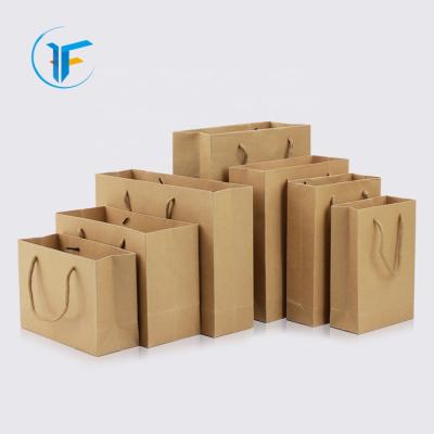 China Paper Bag With Your Own Logo Kraft Paper Bag Recycle Flower Suitcase With Handle for sale