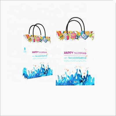 China Paper Bag With Your Own Logo High Quality Company Names Shopping Paper Bags With Logo for sale