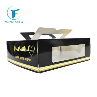 China Wholesale Recyclable Foldable Paper Box Cake High Quality Paper Boxes Printing Cute Paper Cake Box for sale