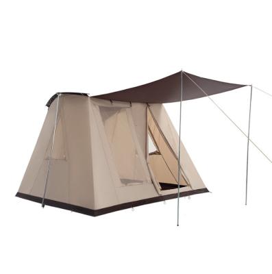 China Durable 2022 New Trend Luxury Family Camping Tents Large 3*3m Canvas Flex Bow Tent Custom Resort Outdoor Waterproof Tent for sale