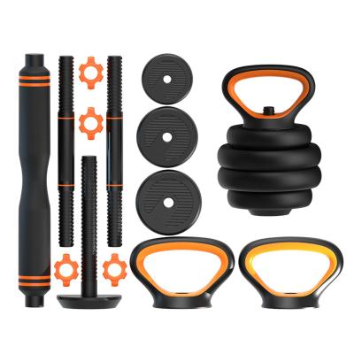 China Fitness Equipment Universal Free Weight Adjustable Dumbbells 6 in 1 Kettlebells Environmental Set for sale