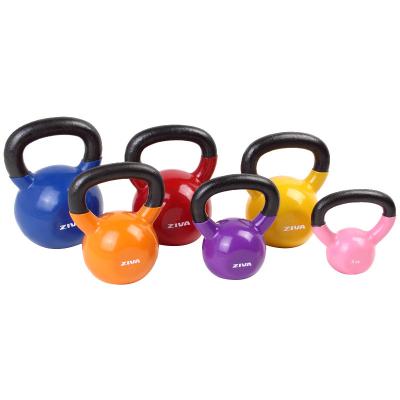 China Quality FullBody Workout Weight Loss and Strength Training PVC Dipping Vinyl Coated Kettlebell for sale