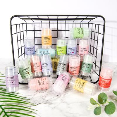 China Moisturizer Pink Clay Mask Pore Deep Cleansing Oil Control Moisturizing Solid Facial Mask Blackhead Slander Green Tea Green Tea Mask Clean Stick for sale