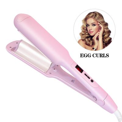 China Promotion Home Travel Salon Electric Revolving Egg Curls USB Rechargeable Hair Straightener Portable Hair Curler Comb for Professional and Home Users for sale