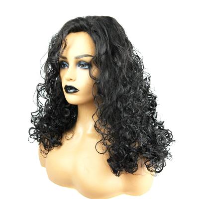 China 2021 Long Straight Swiss Lace Hair Wig Synthetic Natural Color Hair Brazilian Silky Straight Wigs for sale