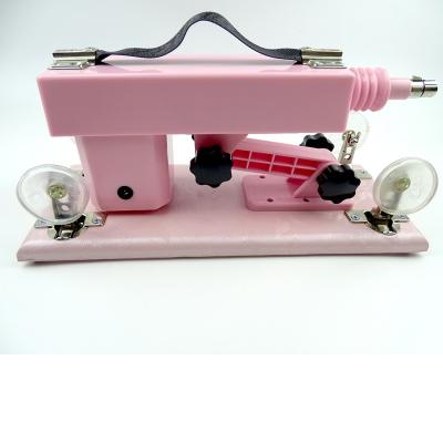 China Pink Plastic Female Masturbation Machine Automatic Graduation Sex Machine With Dildos Automatic Love Machines For Women for sale