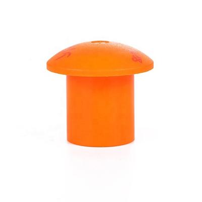 China Premium Plastic Construction Site Safety Protection Mushroom Rebar Safety Covers Tube Screw On Rebar Stakes Feet For 0.4-1.18inch Rebar Stake for sale