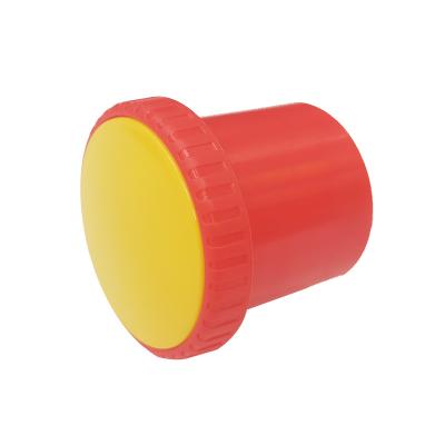 China Q19 SCQP Industrial Plastic Diameter 25-35 Double Color Steel Bar Protection Round Rebar End Cap for sale