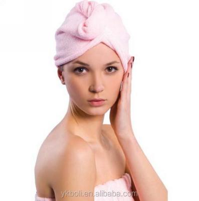 China QUICK DRY Microfiber Hair Wash Towel, Twist Hair Towel-Pink for sale