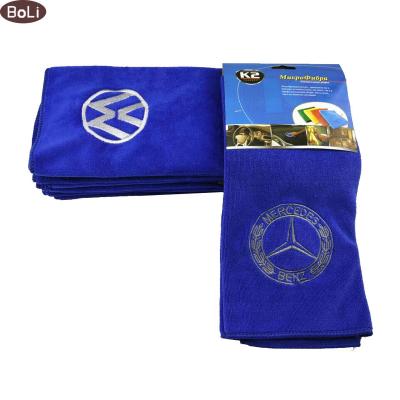 China New Car Care Cleaning Product Customized Color Embroidery Microfiber Car Cleaning Towel Cloth for sale