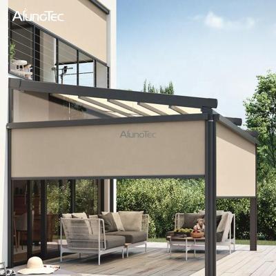 China Waterproof / Sun Shading Outdoor Patio Customized Rainproof Motorized Roller Shades for sale