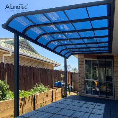 China Polycarbonate Extendable Gazebo Frame Powder Coated Outdoor Patio Garden Awning for sale