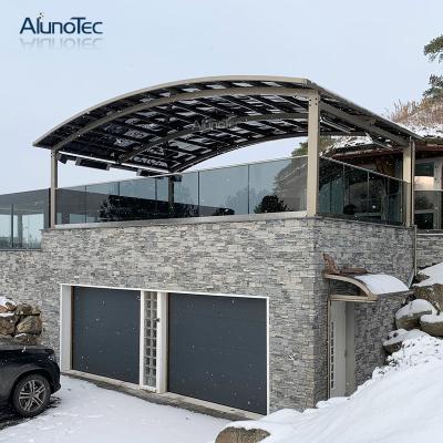 China Public Place/Garden/Backyard Car Park Aluminum Snow Car Storage Shelter Canopy Sun Shade Fixed Garages Carport for sale