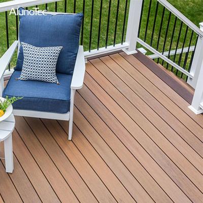 China Modern Best Size-Customized Modern Design Extruded Waterproof Wood Outdoor Flooring WPC Plastic Composite Deck for sale