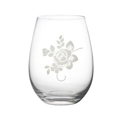 China Stemless Wholesale Minimalist Unique Shaped Wine Glasses for sale