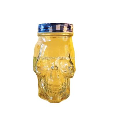 China Freshness Retention Sublimation Drinking Without Beer Glass Handle Shaped Jar for sale