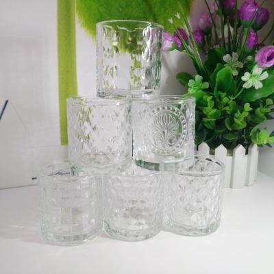 China Recycle; eco-freindly; Wholesale 6oz Stocked Clear Glass Candle Jars for sale