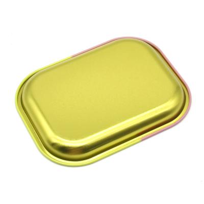 China Cigar China Supplier Metal Smoke Weeding Customize Logo Tinplate Rolling Trays With Magnetic Lid for sale