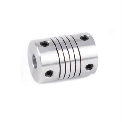 China 5mm To 6.35mm Shaft Use Diameter Metal Spring Connector Stepper Motor Coupling Coupler for sale