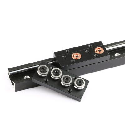 China 1200mm Linear Guideway Smooth Low Noise High Speed ​​Linear Guides Sgr20 Black Oxide With 2pc SGB20-4UU Block Carriage for sale