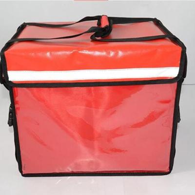 China Waterproof Insulated Bag Food Delivery Cooler Bag Motorcycle 62L Insulated Take-Out Bag for sale