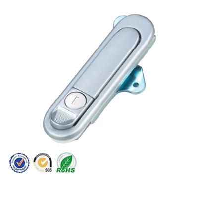 China AB302 AB301-2-1 120MM Cabinet Door Zinc Alloy Switch Electric Industrial Push Button Panel Lock for sale