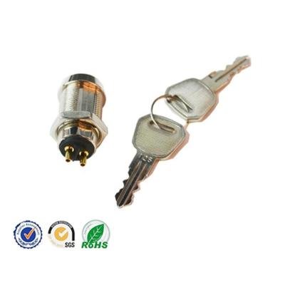 China FS1268 Industrial Cabinet Diameter 12/16 19mm Industrial Diameter Panel Key Switch Electric Lock Cylinder For Fireproof Cash Box for sale