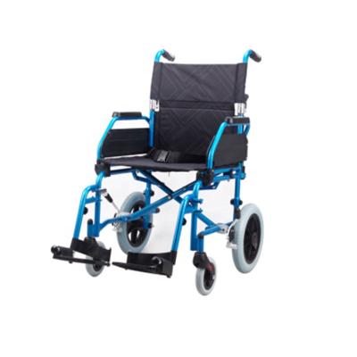 China For indoor or outdoor use lightweight aluminum wheelchair with footrest folding removable wheelchair WH910 for sale