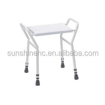 China Lightweight Hospital BA319 Safty Bath Room Plastic / Steel Shower Sneaks Chair For Elderly for sale