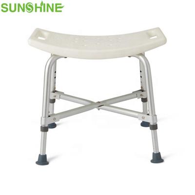 China For Bathroom Safety Indoor Or Outdoor Use BA394 Heavy Duty Aluminum Shower Chair Shower Bath Stool for sale