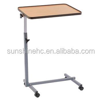 China For Home Use Hospital Indoor Adjustable Over Bed Table Stability For Elderly Bedside Table OT702 for sale