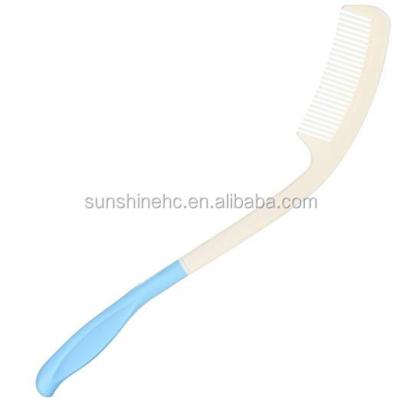 China DL110 Lightweight Daily Living Aid Plastic Long Handle Hair Comb For Elderly for sale