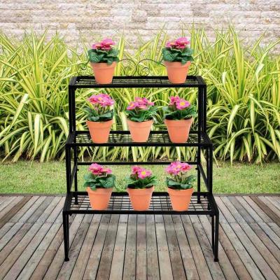 China Idyllic Hydroponic Wall Mounted Flower Pot Set Succulents Indoor Iron Stand Planters Wall Decor Ceramic Plant Hanging Pots for sale