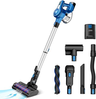 China Amazon Popular Brushless Motor Stick Cordless Household Vacuum 23Kpa 250W, Up to 45 Minutes Max Runtime 2500mAh Rechargeable Battery for sale