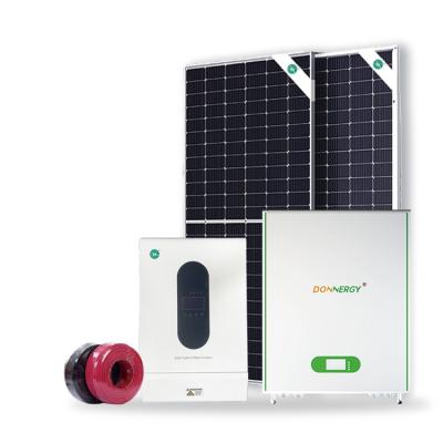 China Smart LCD Display Home Solar Power Systems Kit Solar Panel Power Generator Off Grid Hybrid Solar Inverter 5KW10kw 15KW 20KW for sale