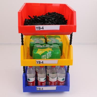 China Warehouse Plastic Stackable Bins Accessories Hardware Organizer Stackable Parts Bin Storage For Warehouse Tool Storage Bin Storage Box for sale