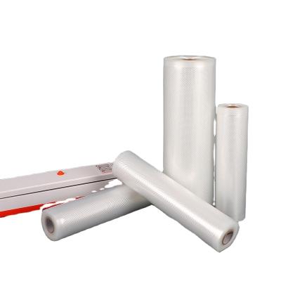 China Embossing barrier 22cm width food grade saver vacuum sealer bags rolls for foodsaver machine for sale